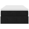 vidaXL Ottoman bed met matras 100x200 cm fluweel zwart