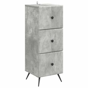 vidaXL Ladenkast Betongrijs 33 x 34,5 x 90 cm Bewerkt hout