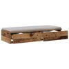 vidaXL Bedlades met lade Oudhout 75 x 36,5 x 16,5 cm Bewerkt hout