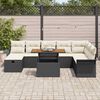 vidaXL Tuin Sofa Set 9 pcs Zwart poly rattan