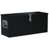 vidaXL Aluminium kist trapezo&iuml;de 70x24x42 cm zilverkleurig