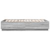 vidaXL Bedframe met LED-verlichting grijs sonoma eiken 160x200 cm