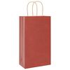 vidaXL Papieren zakken 50 st met hengsels 21x11x36 cm rood