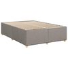 vidaXL Boxspring met matras stof taupe 160x200 cm