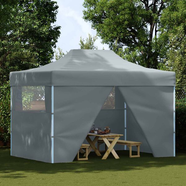vidaXL Partytent Antraciet 291 x 431 x 315 cm Oxford Stof