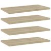 vidaXL Wandschappen 4 st 40x20x1,5 cm bewerkt hout sonoma eikenkleurig