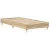 vidaXL Bedframe zonder matras 100x200cm spaanplaat sonoma eikenkleurig