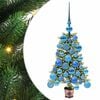 vidaXL Kerstboom met 150 LED met standaard Groen 65 cm PE