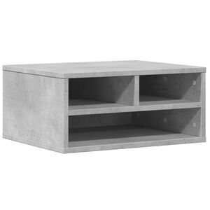 vidaXL Printerkastje 49x40x22,5 cm bewerkt hout betongrijs