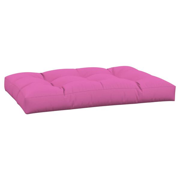 vidaXL Palletkussen 120x80x12 cm stof roze