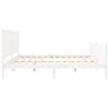 vidaXL Bedframe zonder matras massief grenenhout wit 200x200 cm
