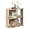 vidaXL Boekenkast 3-laags 60x30x60 cm bewerkt hout sonoma eikenkleurig