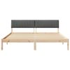 vidaXL Bedframe Bruin en donkergrijs 180 x 200 cm Massief grenenhout
