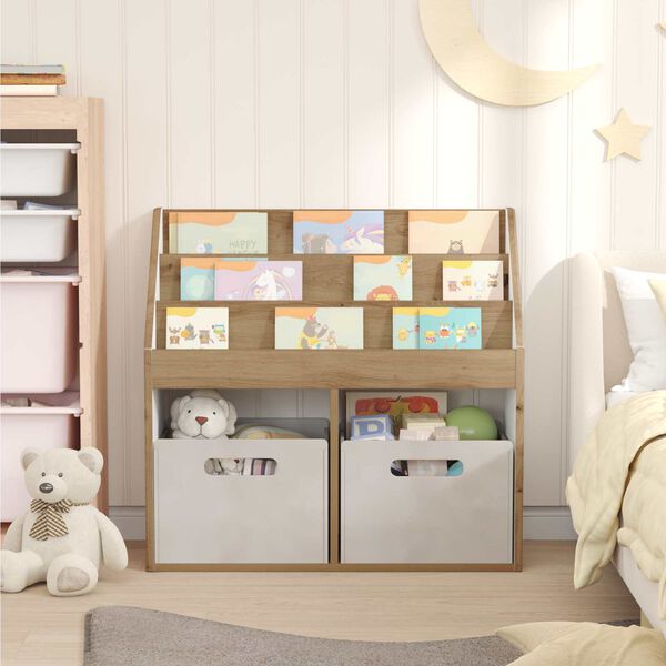 vidaXL Kinderen Boekenkast Artisan Eiken 72,5 x 29,5 x 69 cm