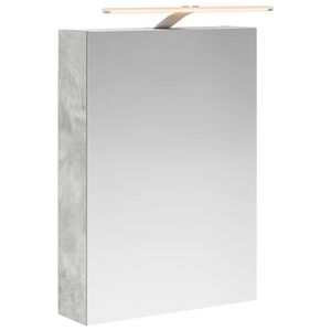 vidaXL Badkamer spiegelkast Beton Grijs 50 x 14,5 x 70 cm Bewerkt hout
