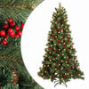 vidaXL Kunstmatige Inklapbare Kerstboom 150 cm 150 LED's Warmwit