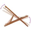vidaXL Strandstroelen 2 st inklapbaar stof en massief hout beige