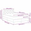 vidaXL Boxspring bed met matras met LED Zwart 120 x 200 cm Stof