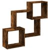 vidaXL Wandkast 78x18x71 cm bewerkt hout gerookt eikenkleurig