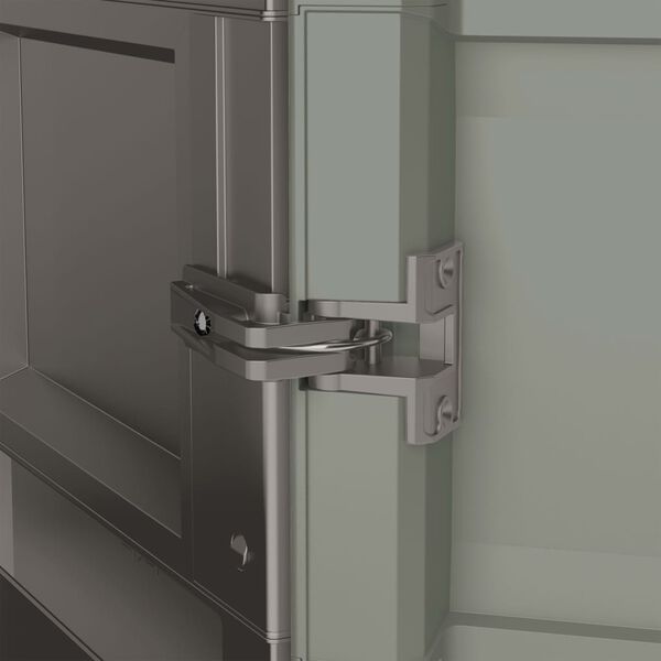 Keter Tuinkast Wood Grain 182 cm cr&egrave;me en taupe