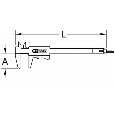 KS Tools Zakformaat schuifmaat 0-150 mm 300.0510