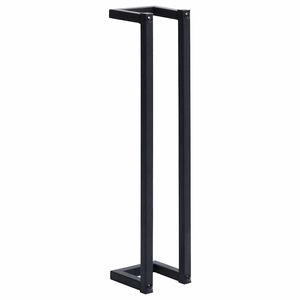 vidaXL Handdoekenrek 12,5x12,5x60 cm ijzer zwart