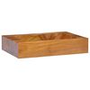 vidaXL Wastafel 50x35x10 cm massief teakhout