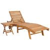 vidaXL Ligstoel 2 pcs Bruin Massief Teakhout