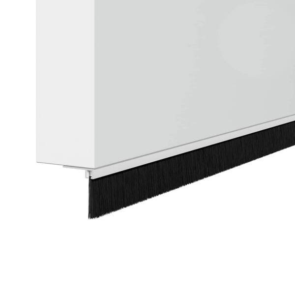 vidaXL Schroefbare Deurborstelafsluitingen 12 pcs Wit 100 cm