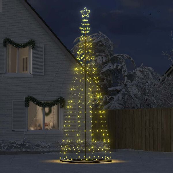 vidaXL LED-kerstboom 1534 LEDs warm wit 500 cm