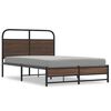 vidaXL Bedframe zonder matras bewerkt hout bruin eikenkleur 120x190 cm