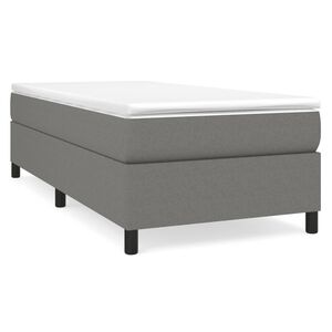 vidaXL Boxspring bed 80x200 cm stof donkergrijs
