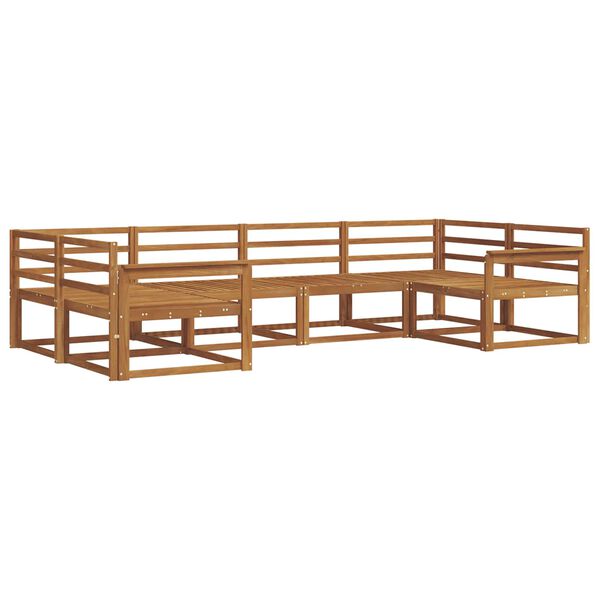 vidaXL Buiten bankenset 6 pcs Naturel Massief Acaciahout
