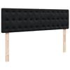 vidaXL Ottoman bed met matrassen 160x200cm fluweel zwart