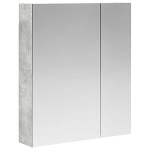 vidaXL Badkamer spiegelkast Beton Grijs 60 x 14,5 x 70 cm Bewerkt hout