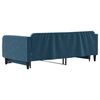 vidaXL Slaapbank met onderschuifbed 100x200 cm fluweel blauw