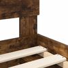 vidaXL Bedframe met hoofdeinde Gerookt eiken 120 x 190 cm Bewerkt hout
