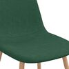 vidaXL Eetkamerstoelen 2 st stof groen