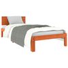 vidaXL Bedframe met hoofdeinde Wasbruin 70 x 190 cm Massief grenenhout