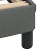 vidaXL Bedframe met LED zonder matras "Hvar" 200x200 cm stof donkergrijs