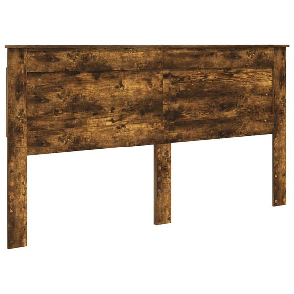 vidaXL Hoofdbord met hoofdeinde Gerookt eiken 200 cm Bewerkt hout
