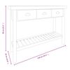 vidaXL Wandtafel 110x35x80 cm massief vurenhout