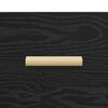 vidaXL Dressoir Zwart Eiken 69,5 x 34 x 90 cm Bewerkt hout
