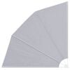 vidaXL Balkonscherm 210 x 210 cm Polyester en staal Grijs