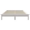 vidaXL Bedframe massief grenenhout wit 140x200 cm