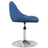vidaXL Eetkamerstoelen draaibaar 2 st fluweel blauw