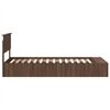 vidaXL Bedframe met plank Bruin Eiken 100 x 200 cm Bewerkt hout