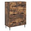 vidaXL Ladenkast Gerookt eiken 66 x 34,5 x 89,5 cm Bewerkt hout