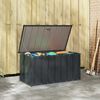 vidaXL Tuinopslagdoos Zwart 101 x 56,5 x 50 cm Staal