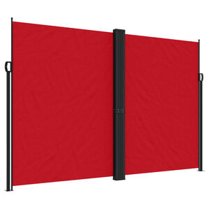 vidaXL Tuinscherm uittrekbaar 220x1200 cm rood